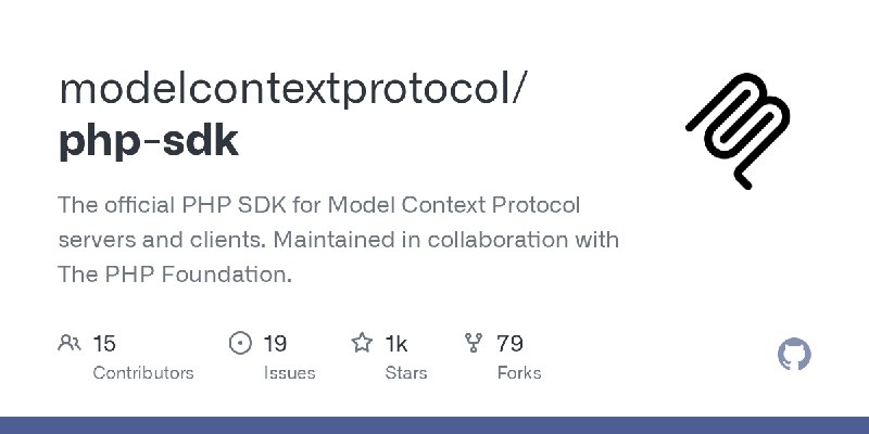 GitHub - modelcontextprotocol/php-sdk: The official PHP SDK for Model Context Protocol servers and clients. Maintained in collaboration…