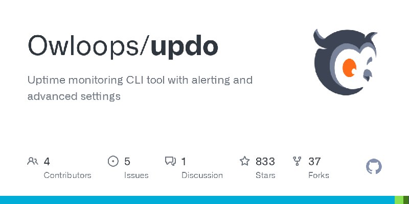 GitHub - Owloops/updo: Uptime monitoring CLI tool with alerting and advanced settings