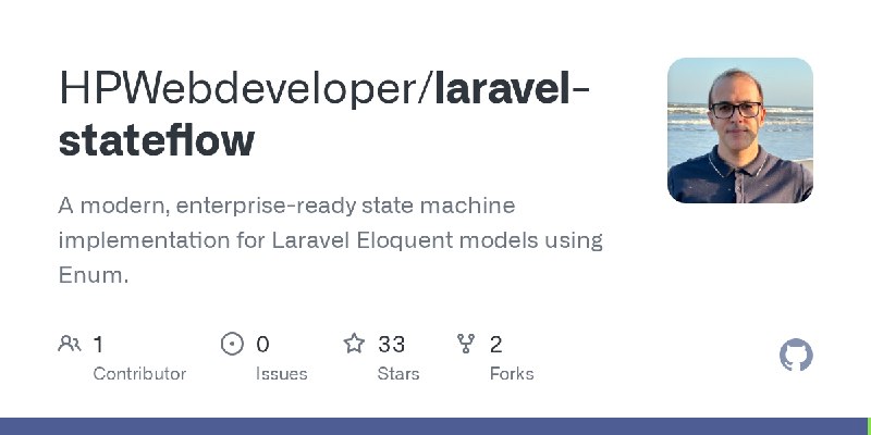 GitHub - HPWebdeveloper/laravel-stateflow: A modern, enterprise-ready state machine implementation for Laravel Eloquent models…