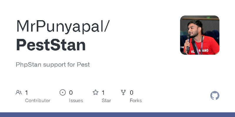 GitHub - MrPunyapal/PestStan: PhpStan support for Pest