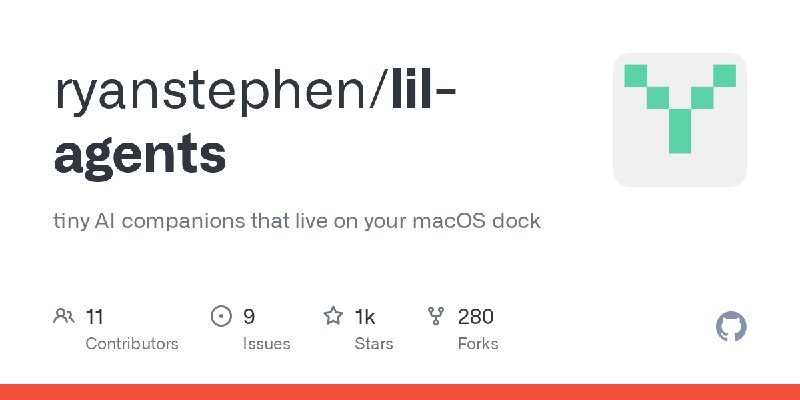 GitHub - ryanstephen/lil-agents: tiny AI companions that live on your macOS dock