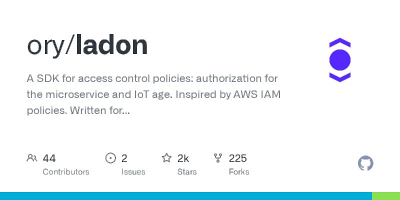 GitHub - ory/ladon: A SDK for access control policies: authorization for the microservice and IoT age. Inspired by AWS IAM policies.…