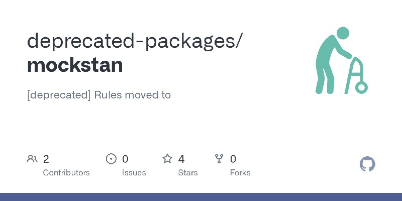 GitHub - deprecated-packages/mockstan: [deprecated] Rules moved to