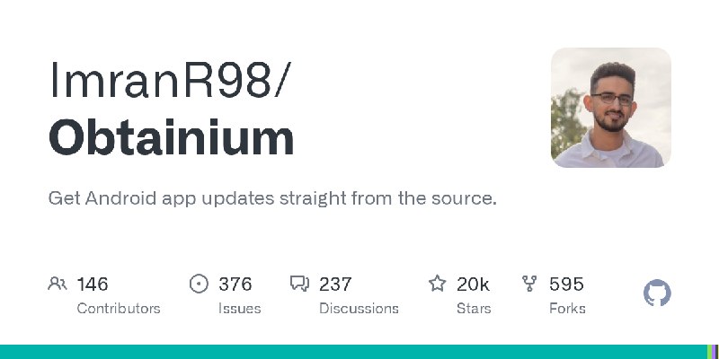 GitHub - ImranR98/Obtainium: Get Android app updates straight from the source.