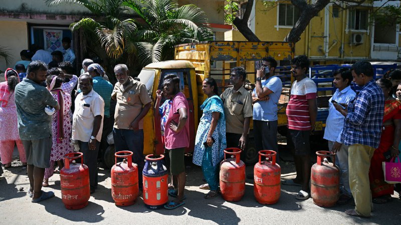 Panicked Indians are scrambling to buy gas