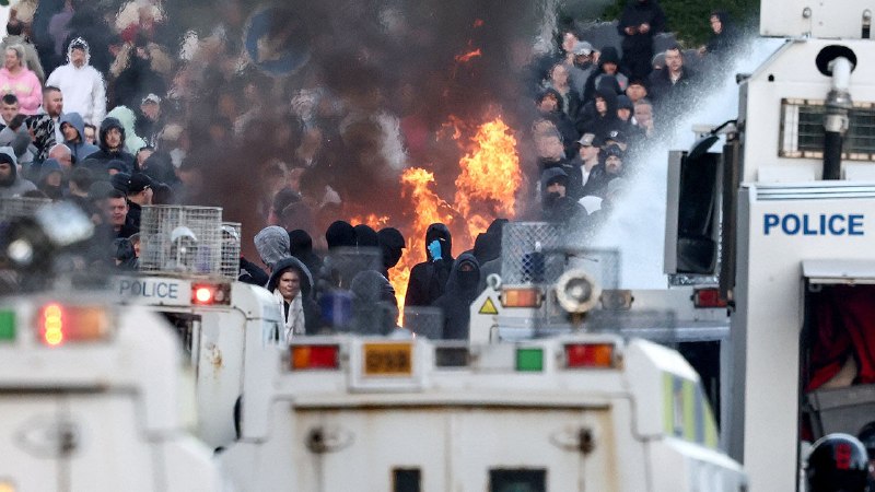 A frenzied knife attack by a refugee has put Northern Ireland on edge
