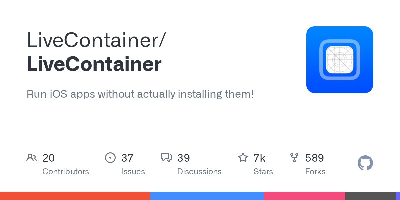 GitHub - LiveContainer/LiveContainer: Run iOS apps without actually installing them!