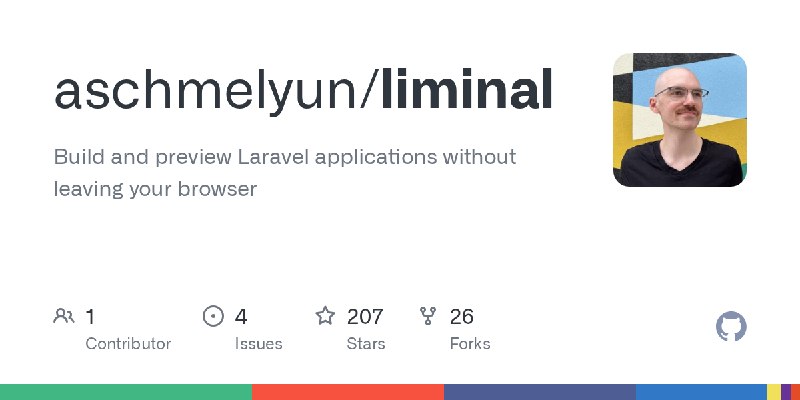 GitHub - aschmelyun/liminal: Build and preview Laravel applications without leaving your browser