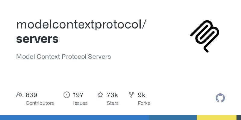 GitHub - modelcontextprotocol/servers: Model Context Protocol Servers