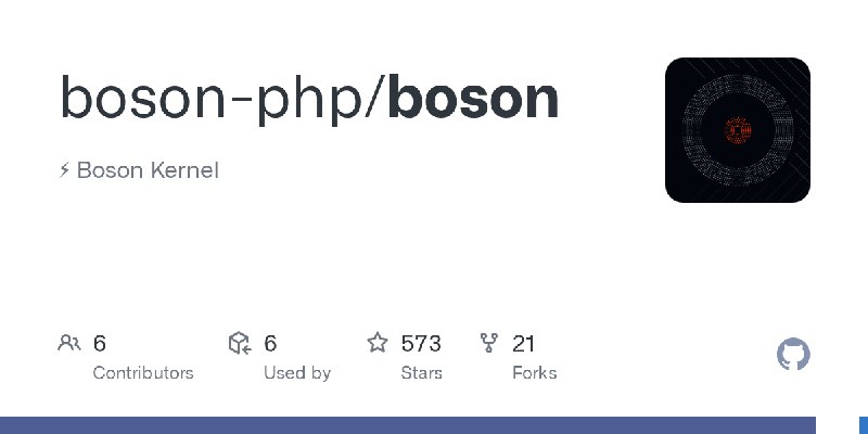 GitHub - boson-php/boson: ⚡ Boson Kernel