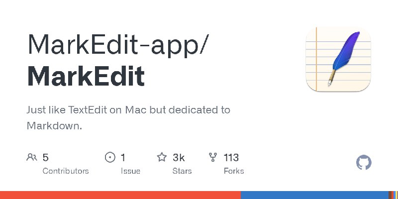 GitHub - MarkEdit-app/MarkEdit: Just like TextEdit on Mac but dedicated to Markdown.