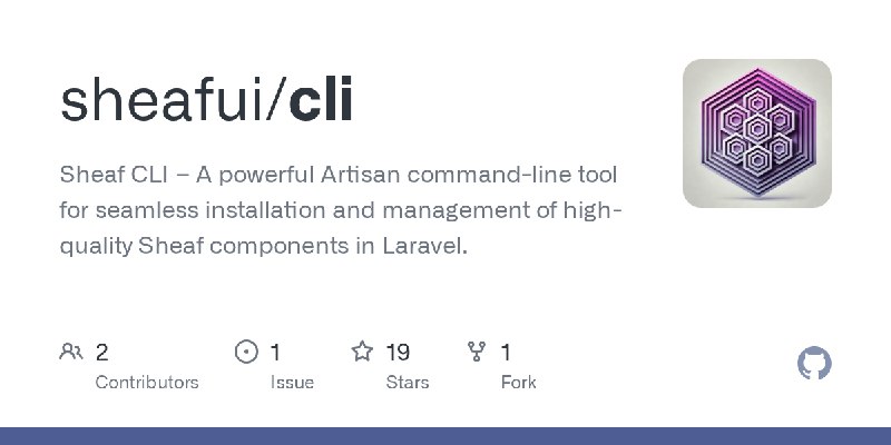 GitHub - sheafui/cli: Sheaf CLI – A powerful Artisan command-line tool for seamless installation and management of high-quality…