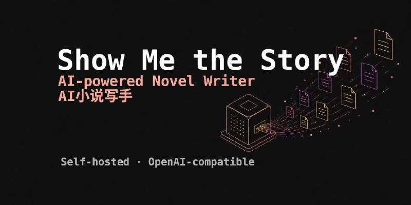GitHub - Nigh/show-me-the-story: Self-hosted AI novel generator: single Go binary + web UI. OpenAI-compatible API → outline → chapter…