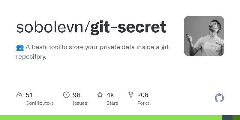 GitHub - sobolevn/git-secret: :busts_in_silhouette: A bash-tool to store your private data inside a git repository.