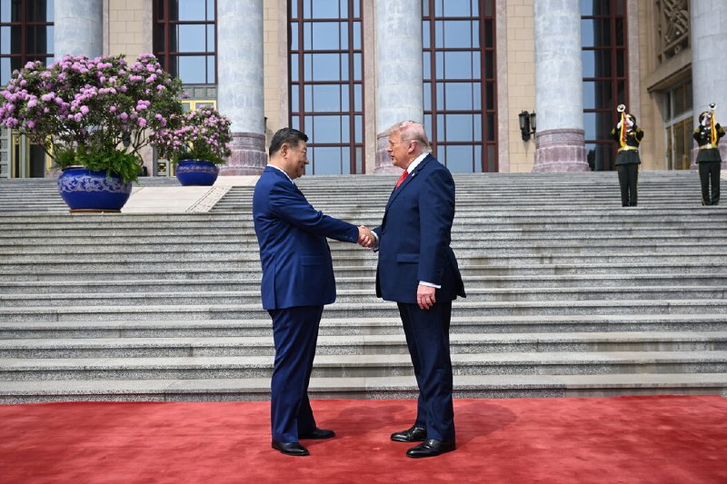 现场图集：特朗普与习近平举行峰会