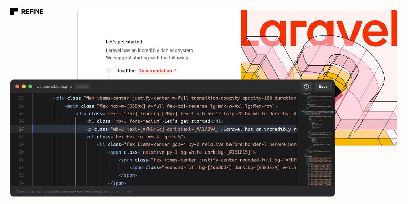 GitHub - thedevdojo/refine: A developer Chrome extension and Laravel package for live-editing Blade templates directly in the browser