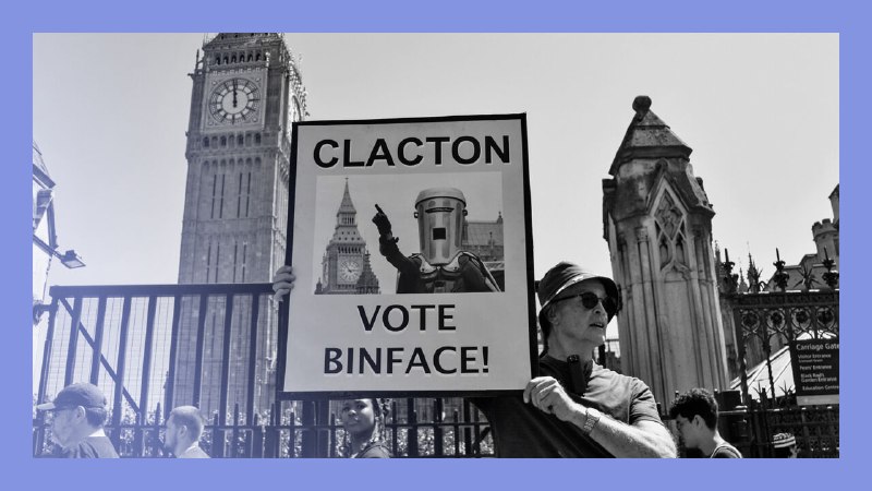 In it to bin it: Nigel Farage v Count Binface