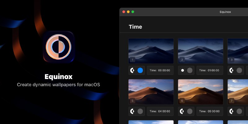 GitHub - rlxone/Equinox: 🌇 🌃  Create dynamic wallpapers for macOS.