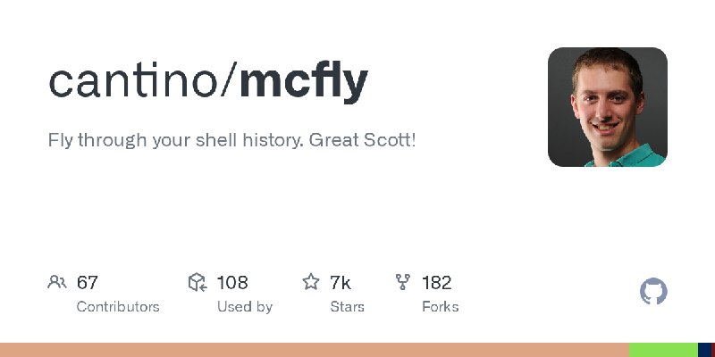 GitHub - cantino/mcfly: Fly through your shell history. Great Scott!