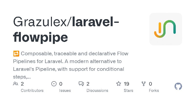 GitHub - Grazulex/laravel-flowpipe: 🔁 Composable, traceable and declarative Flow Pipelines for Laravel. A modern alternative to…
