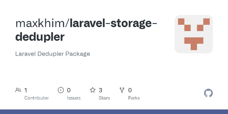 GitHub - maxkhim/laravel-storage-dedupler: Laravel Dedupler Package