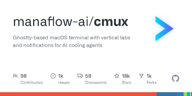 GitHub - manaflow-ai/cmux: Ghostty-based macOS terminal with vertical tabs and notifications for AI coding agents
