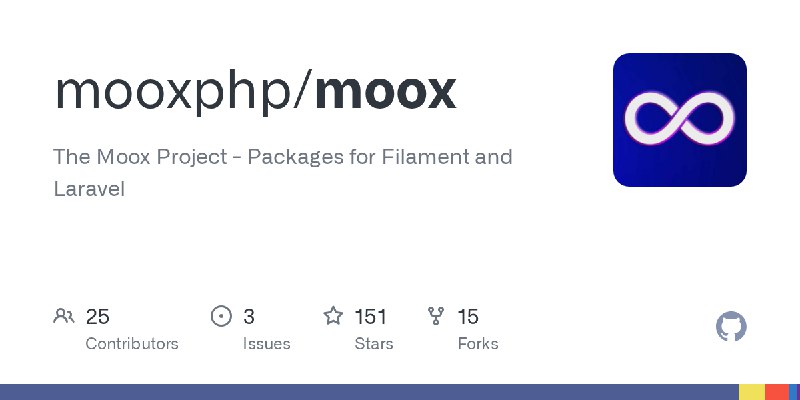 GitHub - mooxphp/moox: The Moox Project - Packages for Filament and Laravel