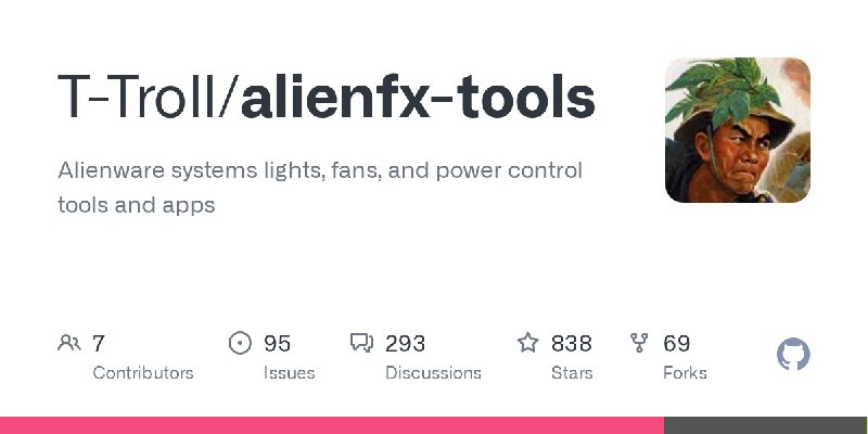 GitHub - T-Troll/alienfx-tools: Alienware systems lights, fans, and power control tools and apps