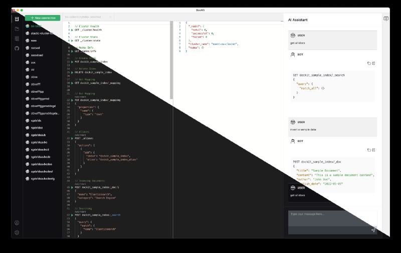 GitHub - geek-fun/dockit: ElasticSearch, OpenSearch and DynamoDB GUI client for Mac, windows and linux