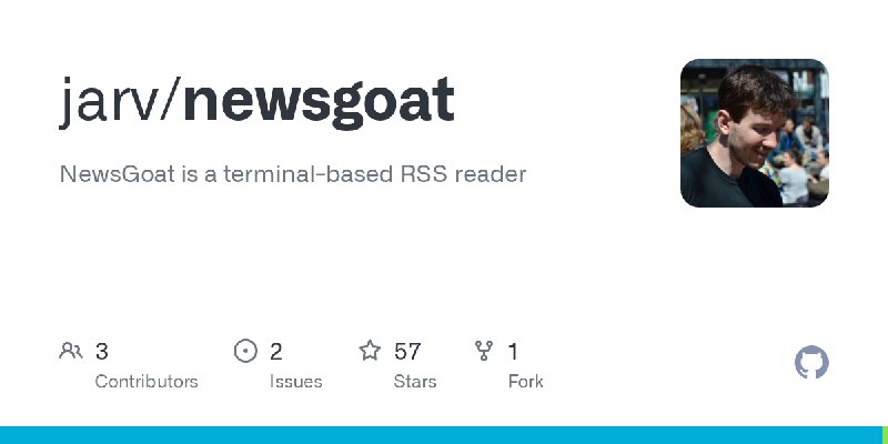 GitHub - jarv/newsgoat: NewsGoat is a terminal-based RSS reader