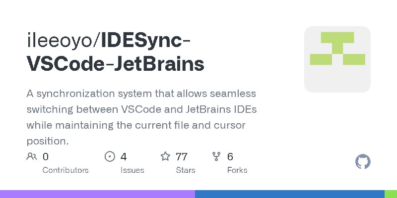 GitHub - ileeoyo/IDESync-VSCode-JetBrains: A synchronization system that allows seamless switching between VSCode and JetBrains…