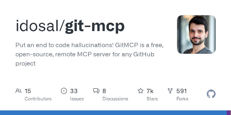 GitHub - idosal/git-mcp: Put an end to code hallucinations! GitMCP is a free, open-source, remote MCP server for any GitHub project