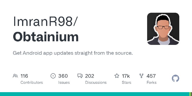 GitHub - ImranR98/Obtainium: Get Android app updates straight from the source.