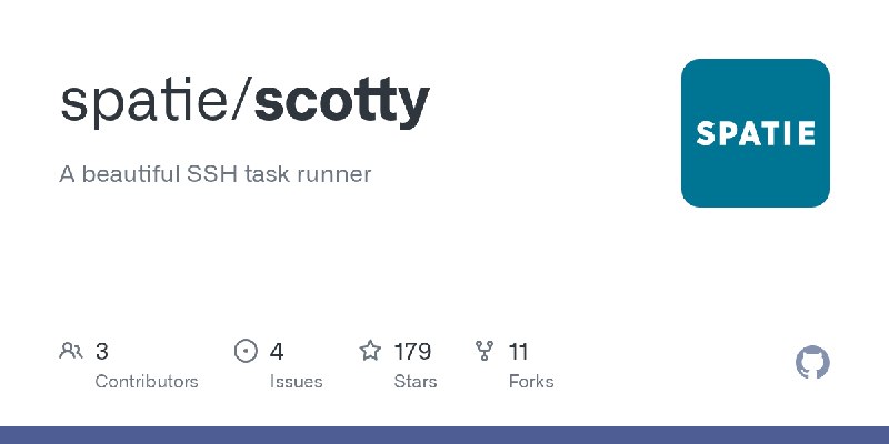 GitHub - spatie/scotty: A beautiful SSH task runner