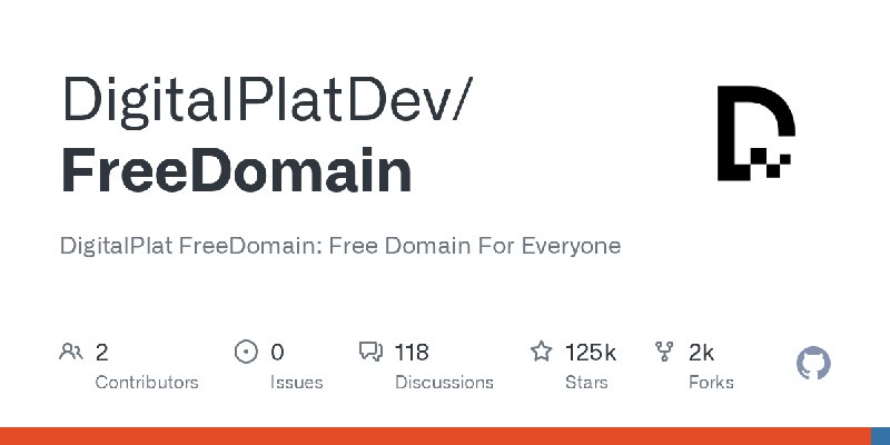 GitHub - DigitalPlatDev/FreeDomain: DigitalPlat FreeDomain: Free Domain For Everyone