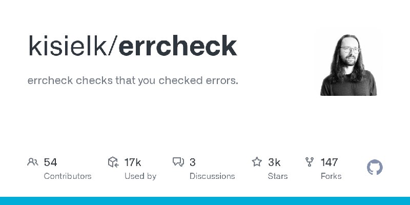 GitHub - kisielk/errcheck: errcheck checks that you checked errors.