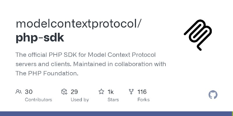GitHub - modelcontextprotocol/php-sdk: The official PHP SDK for Model Context Protocol servers and clients. Maintained in collaboration…