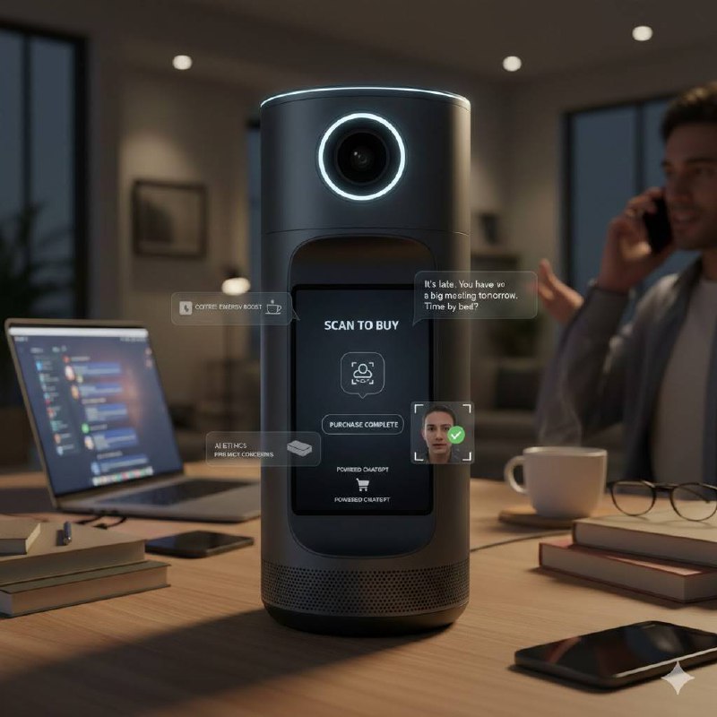 刚刚，OpenAI 硬件全家桶曝光！智能音箱内置摄像头+刷脸购物，ChatGPT 要住进你家了