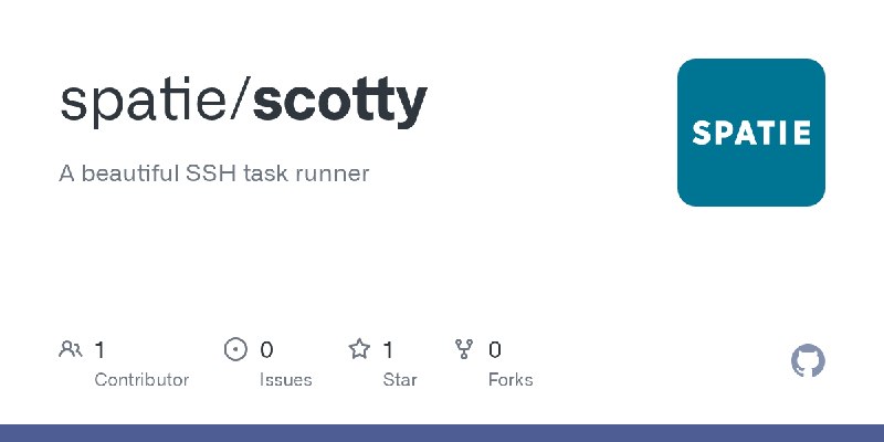 GitHub - spatie/scotty: A beautiful SSH task runner