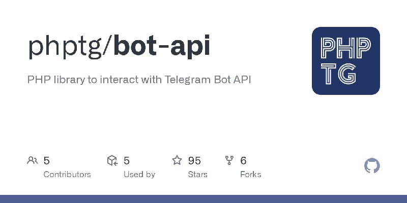 GitHub - phptg/bot-api: PHP library to interact with Telegram Bot API