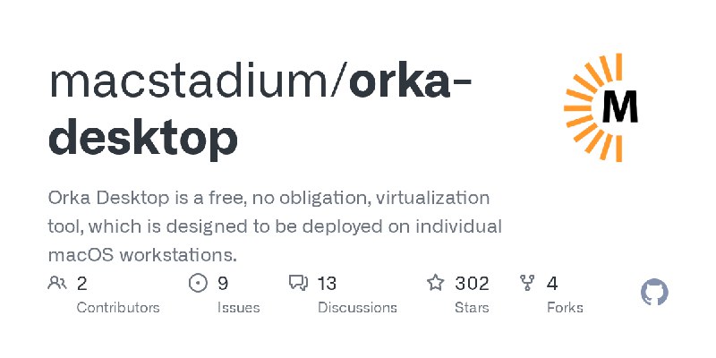 GitHub - macstadium/orka-desktop: Orka Desktop is a free, no obligation, virtualization tool, which is designed to be deployed…