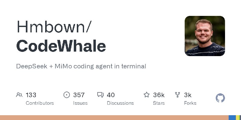 GitHub - Hmbown/CodeWhale: DeepSeek + MiMo coding agent in terminal