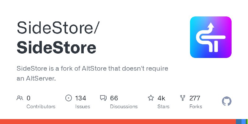 GitHub - SideStore/SideStore: SideStore is a fork of AltStore that doesn't require an AltServer.