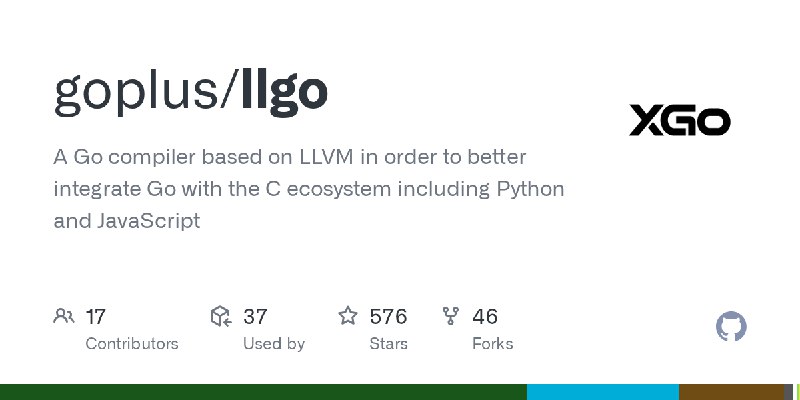 GitHub - goplus/llgo: A Go compiler based on LLVM in order to better integrate Go with the C ecosystem including Python and JavaScript