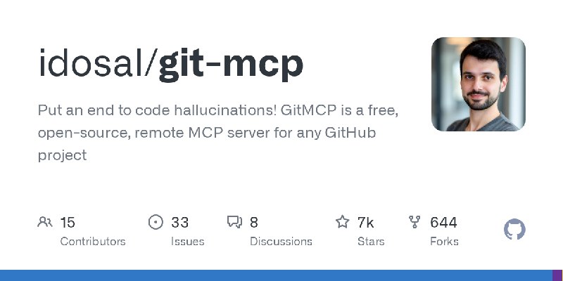 GitHub - idosal/git-mcp: Put an end to code hallucinations! GitMCP is a free, open-source, remote MCP server for any GitHub project