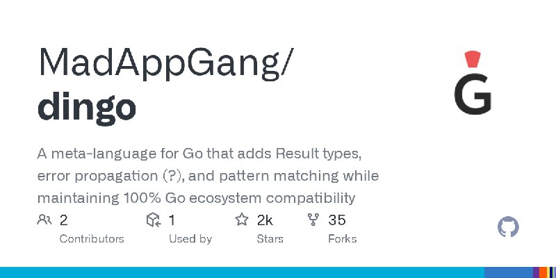 GitHub - MadAppGang/dingo at opensourceprojects.dev