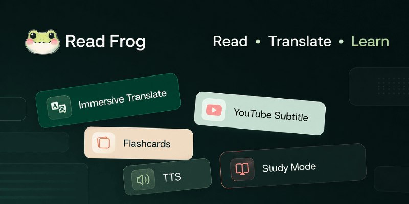 GitHub - mengxi-ream/read-frog: 🐸 Read Frog - Open Source Immersive Translate | 🐸 陪读蛙 - 开源沉浸式翻译