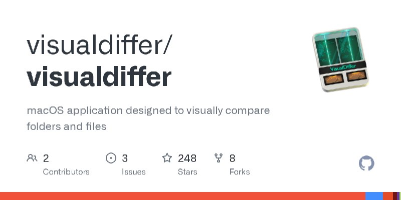 GitHub - visualdiffer/visualdiffer: macOS application designed to visually compare folders and files