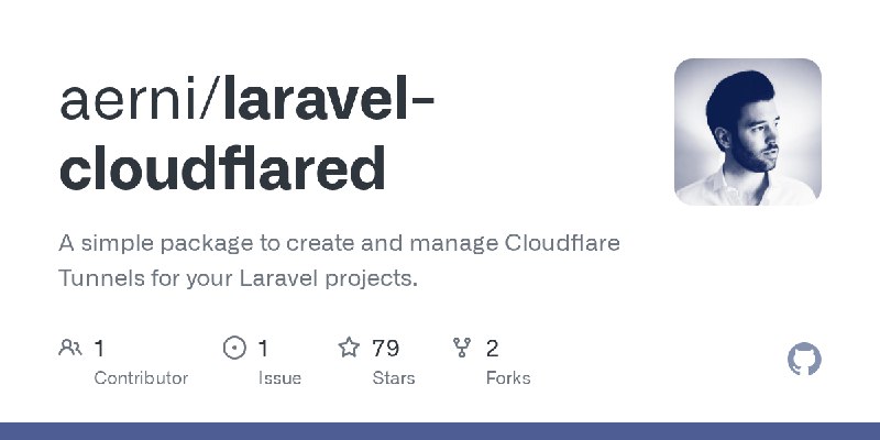 GitHub - aerni/laravel-cloudflared: A simple package to create and manage Cloudflare Tunnels for your Laravel projects.