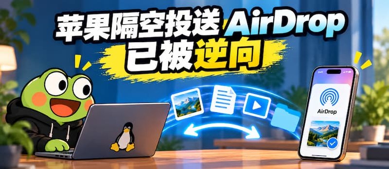 苹果隔空投送 AirDrop 已被逆向成功，正在被搬到普通电脑上｜omdrop-owl - 小众软件